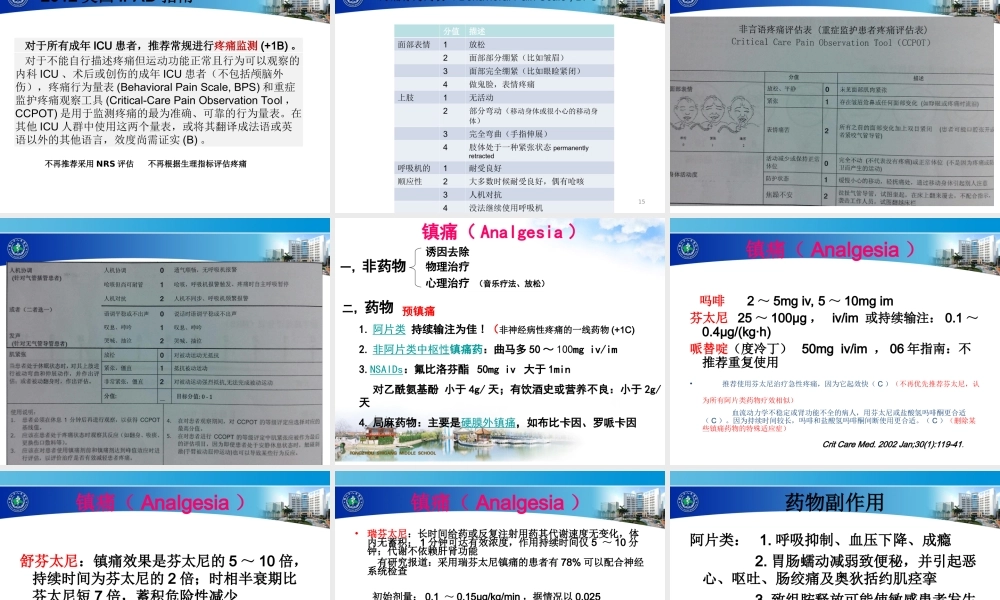 ICU病人的镇痛镇静(1).ppt