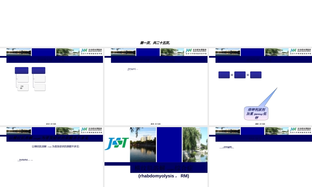 2022年医学专题—低钾血症及横纹肌溶解综合征.ppt