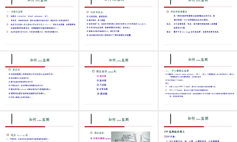 2022年医学专题—危重病患者的血流动力学监测.ppt