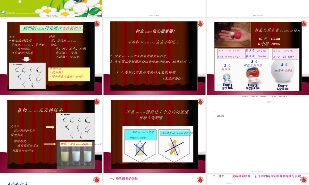 2022年医学专题—孕妇学校：母乳喂养指导.ppt