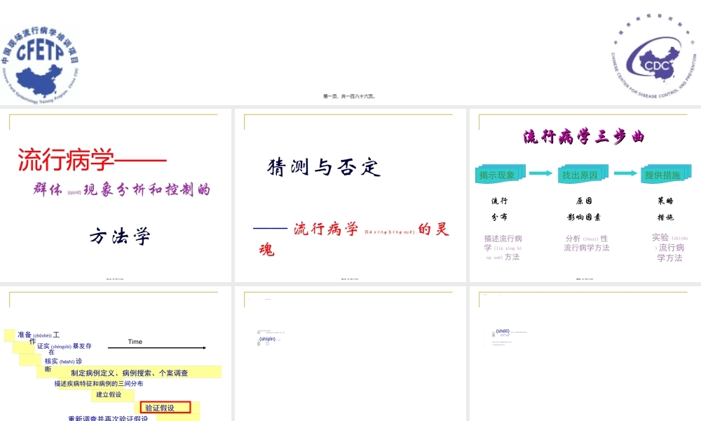 2022年医学专题—流行病学基本方法及现场调查应用(1).ppt