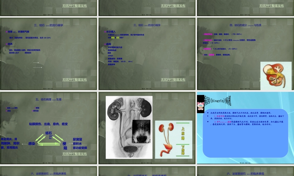 2022年医学专题—泌尿系结石(尿石症).ppt