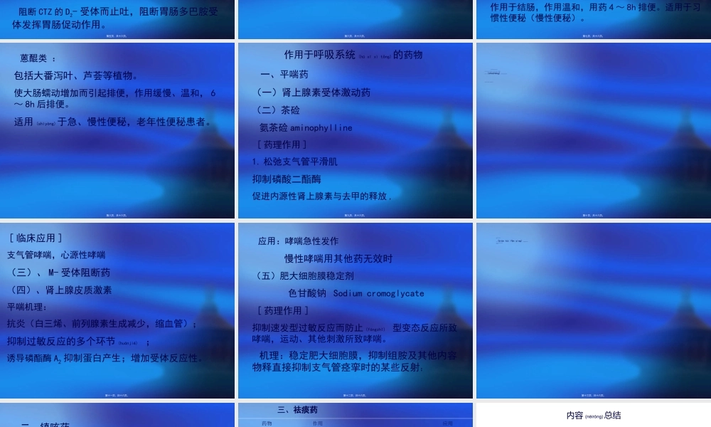 2022年医学专题—消化系统呼吸系统药剖析.ppt