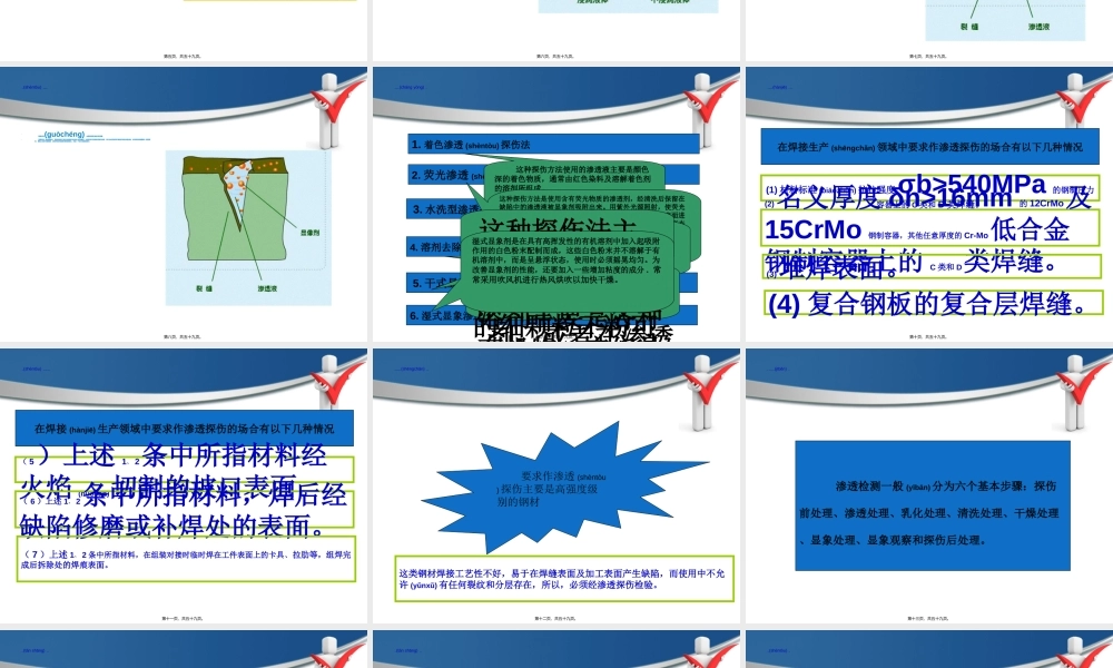 2022年医学专题—渗透探伤焊接缺陷的判别.ppt