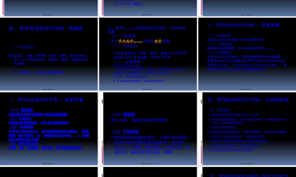 2022年医学专题—皮肤科外用药(九).pptx