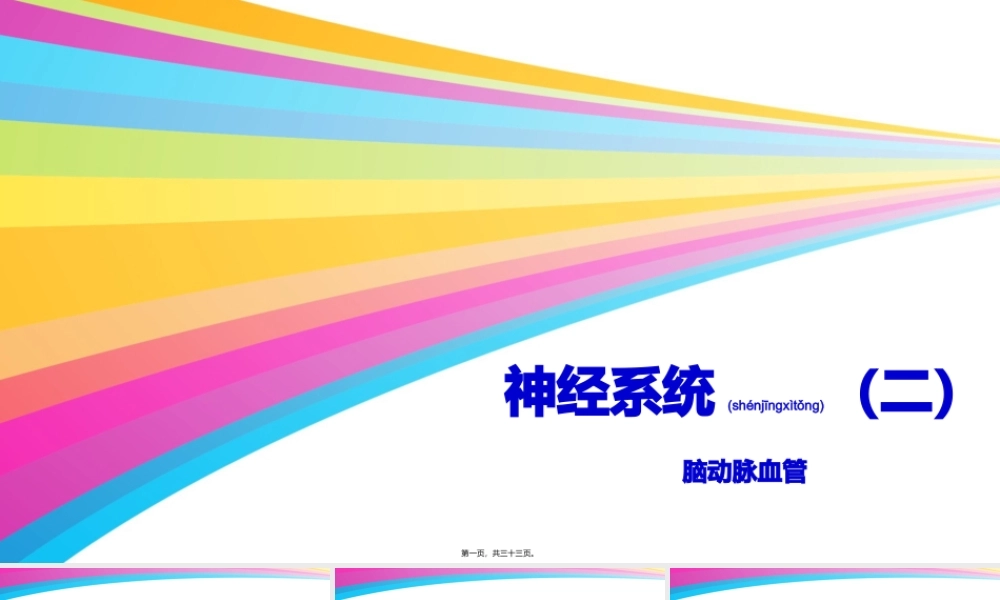 2022年医学专题—神经系统(二)脑动脉血管.pptx