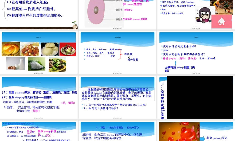 2022年医学专题—第2节细胞是生命活动的结构和功能基本单位.讲述.ppt