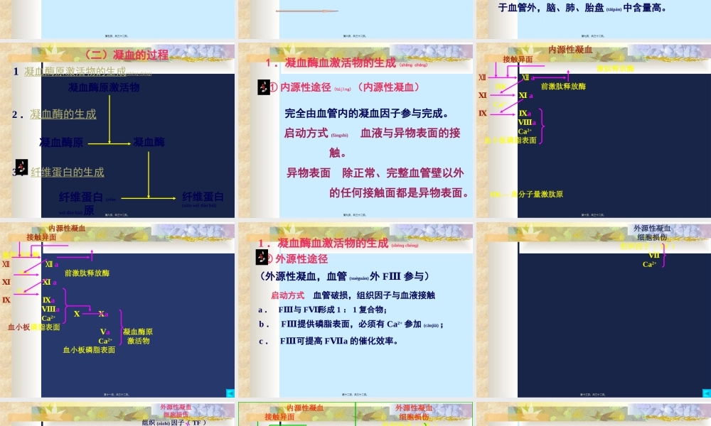 2022年医学专题—第三节血液凝固.ppt