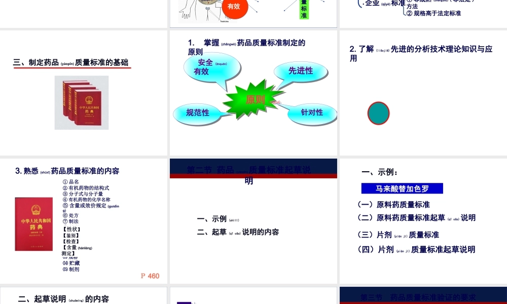 2022年医学专题—第十五章：药品质量标准的制定2h.ppt