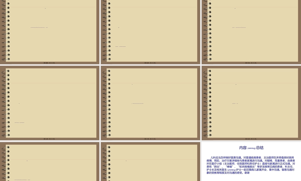 2022年医学专题—第四篇-儿科应当怎样做好医患沟通.ppt