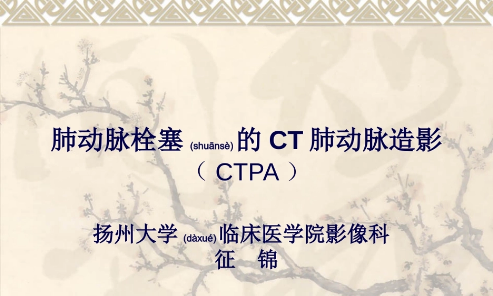 2022年医学专题—肺动脉栓塞CTPA修改.ppt