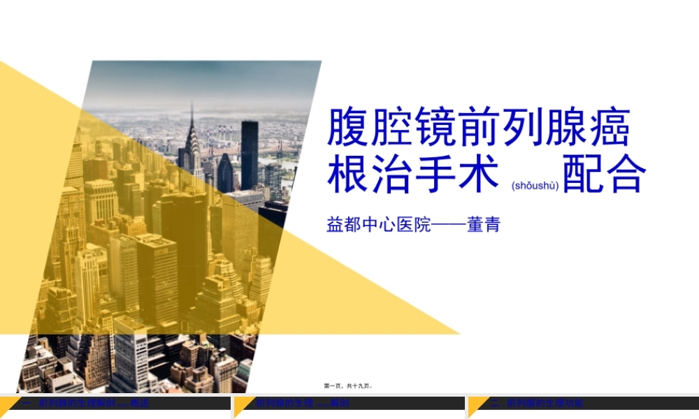 2022年医学专题—腔镜前列腺癌根治手术配合.pptx