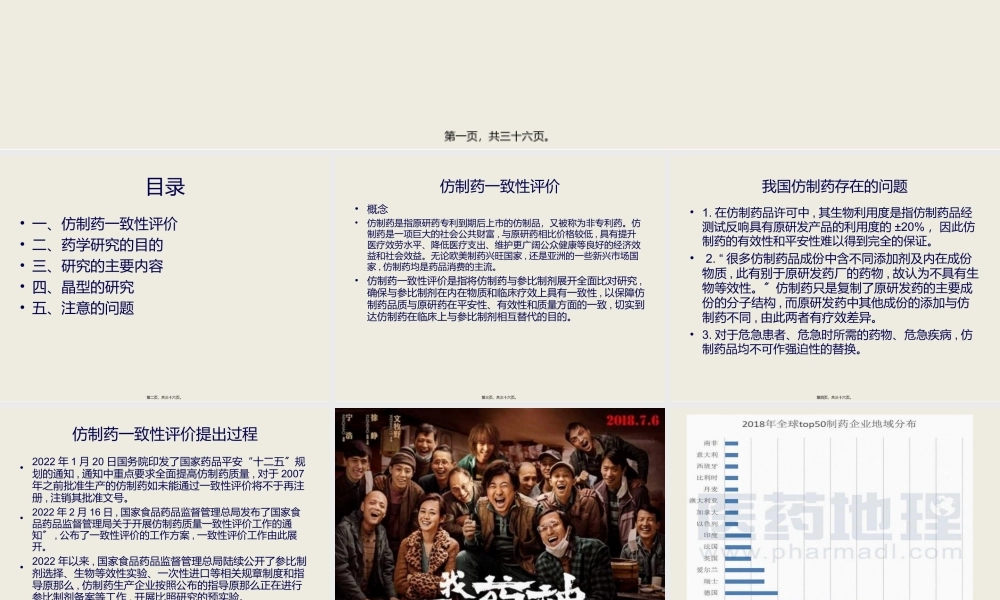 仿制药一致性评价中的药学研究.ppt