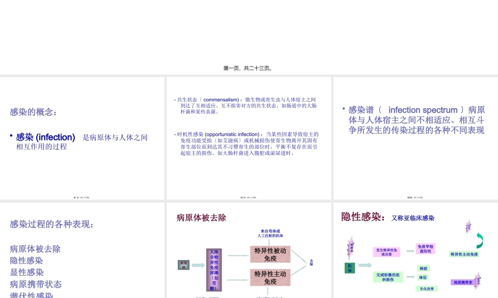 传染病学的感染与免疫ppt.pptx