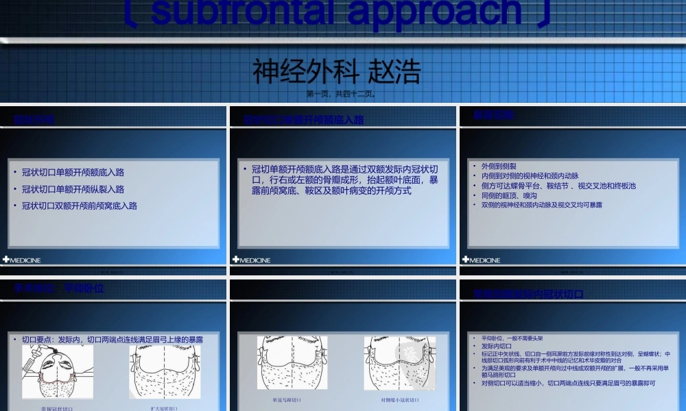 冠切开颅额下入路.pptx