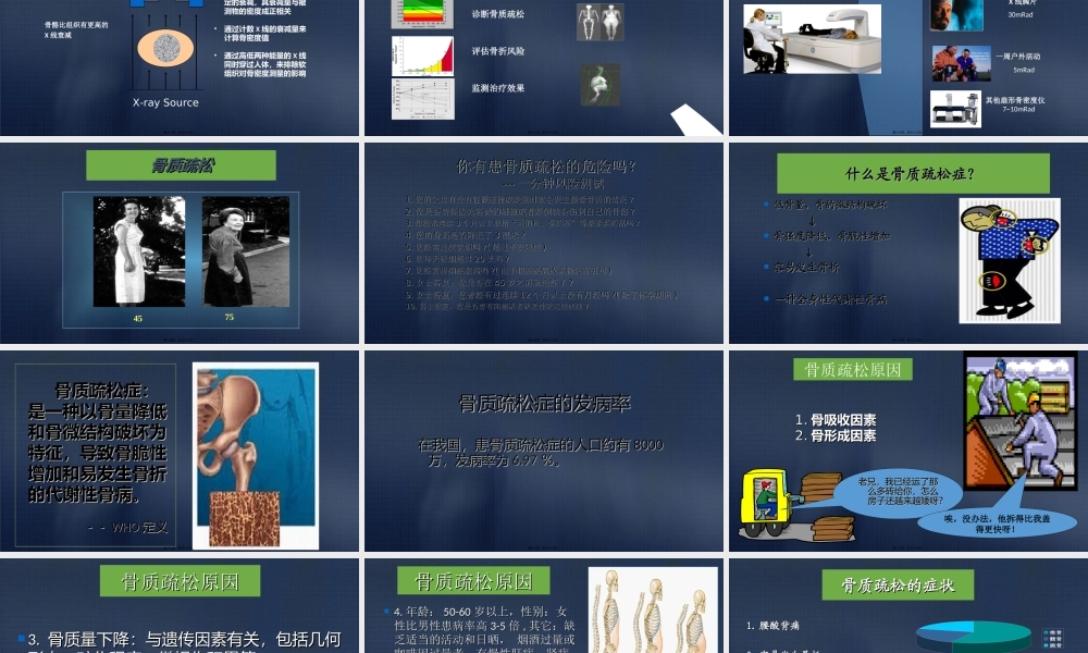 双能X线骨密度检测.ppt