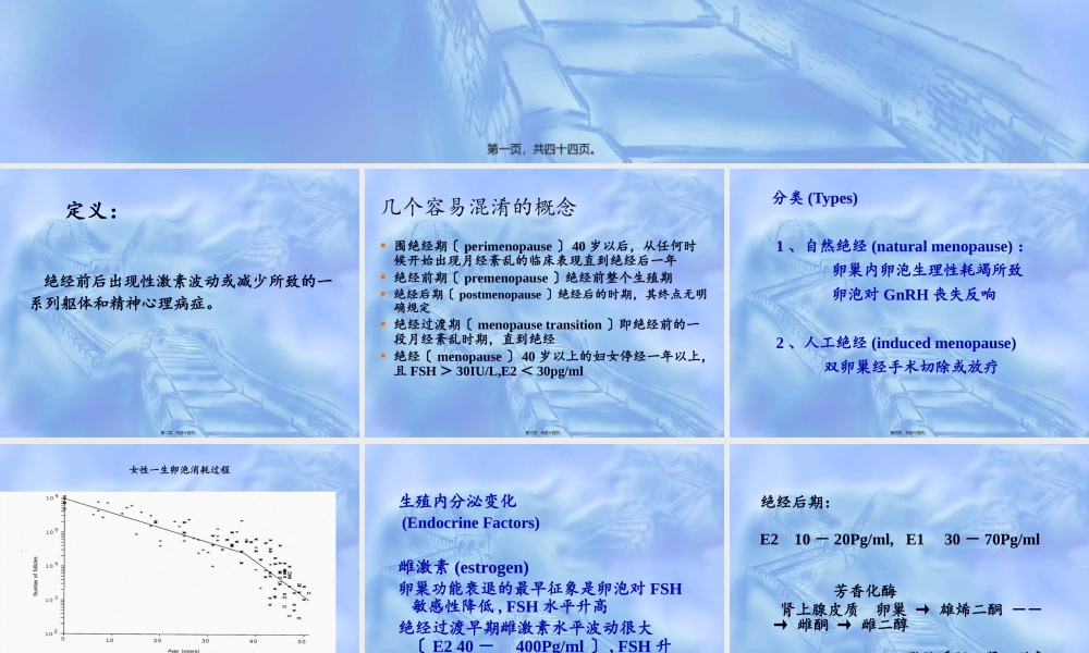 围绝经期综合症围绝经期.pptx