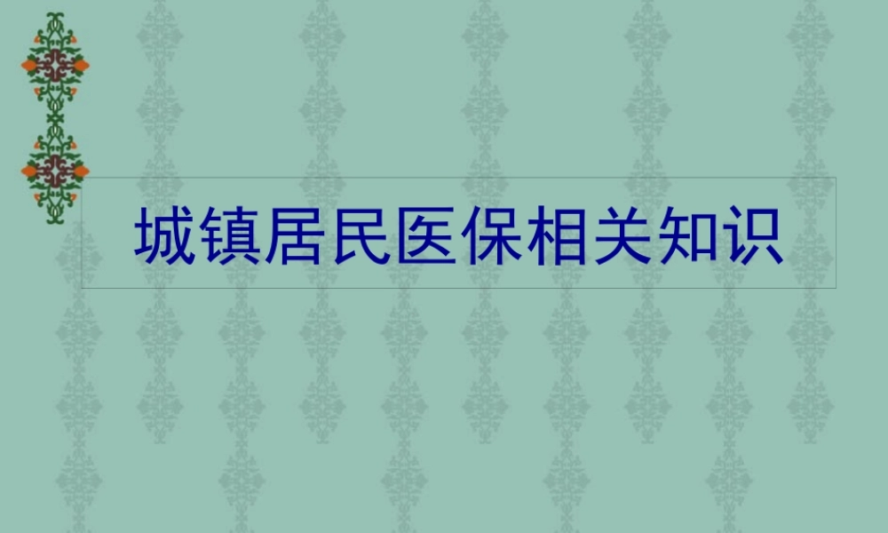 城镇居民医保.pptx