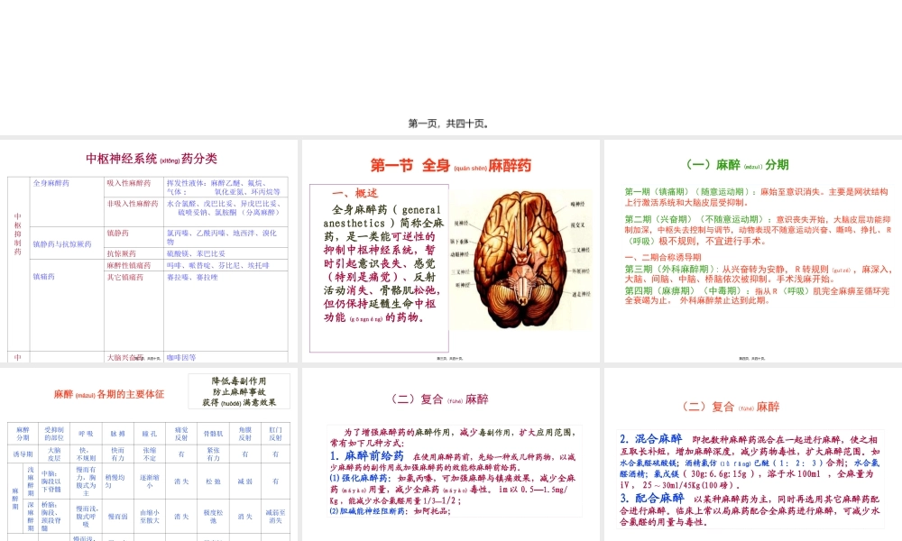 2022年医学专题—第六章-中枢抑制药.ppt