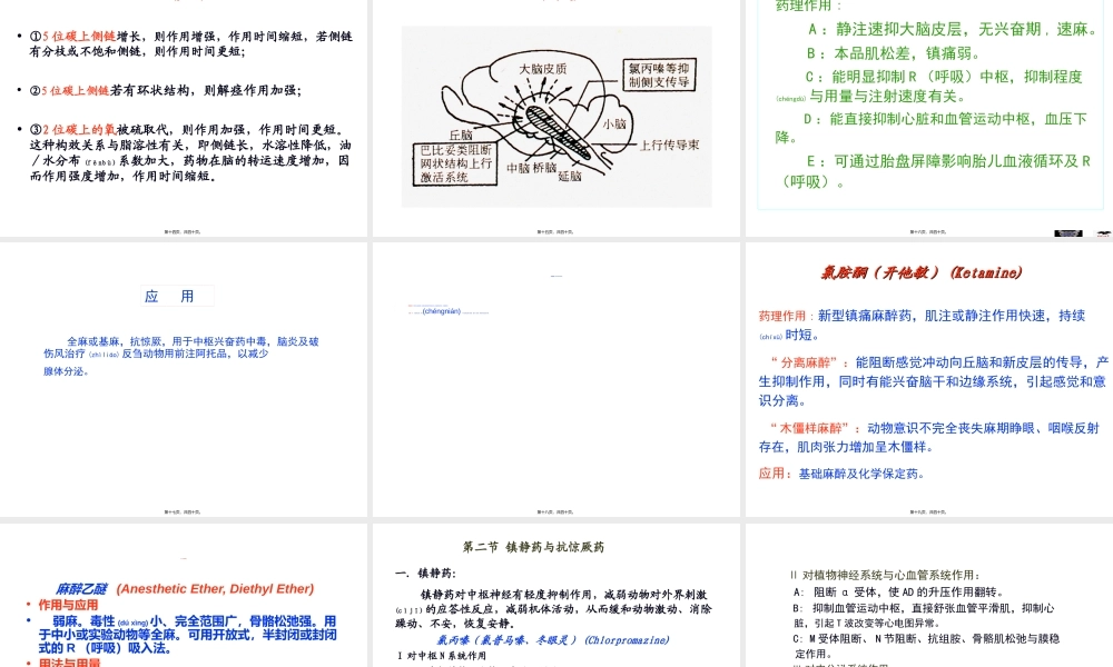 2022年医学专题—第六章-中枢抑制药.ppt