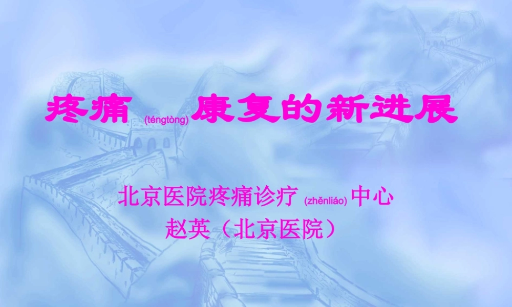 2022年医学专题—疼痛康复的新进展(1).ppt