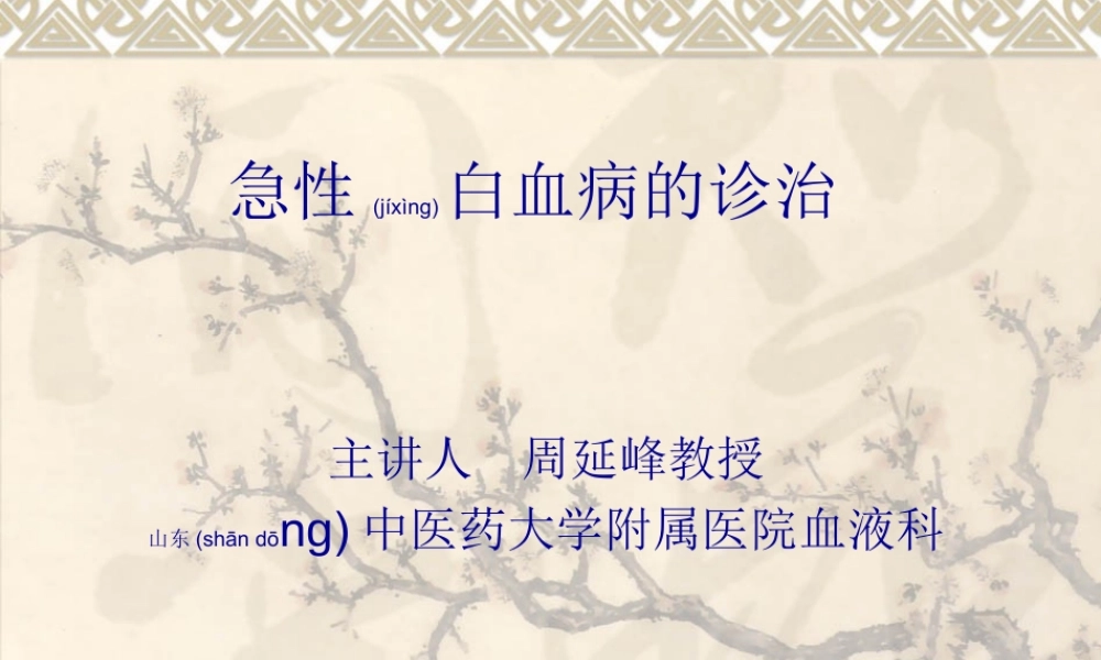 2022年医学专题—急性白血病PPT.ppt