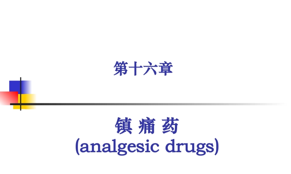 2022年医学专题—第16讲--镇痛药(1).ppt