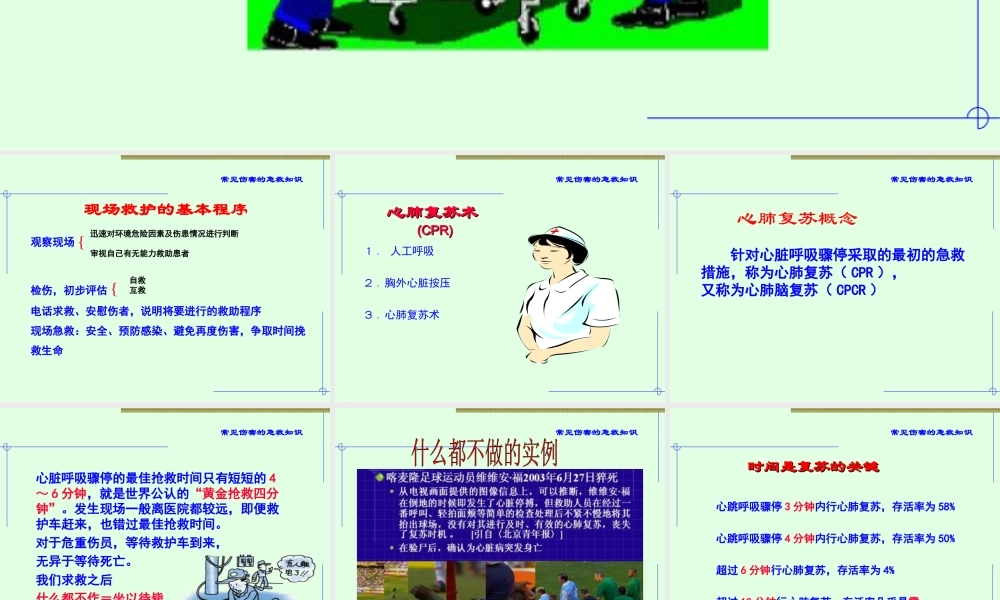 常见伤害的急救.ppt