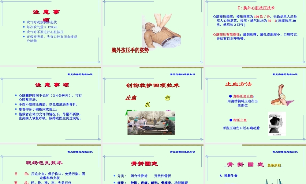 常见伤害的急救.ppt