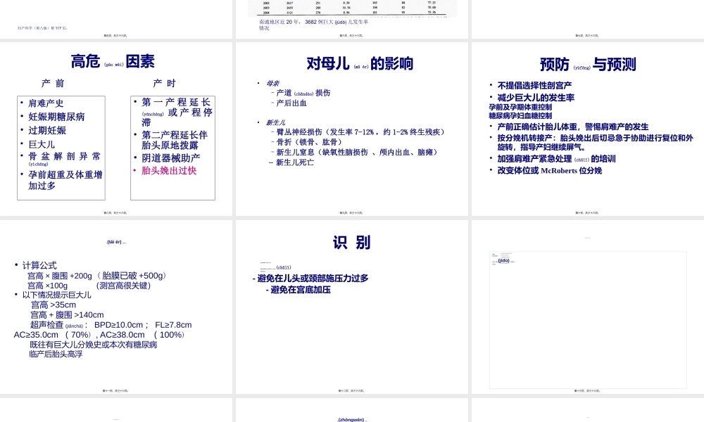 2022年医学专题—肩难产的紧急处理--刘晓军.ppt