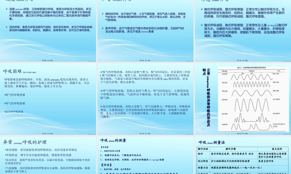 2022年医学专题—第三节-呼吸的观察(1).ppt