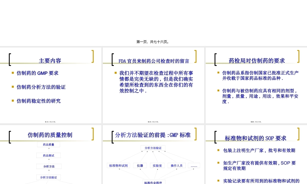 仿制药分析方法与稳定性研究.pptx