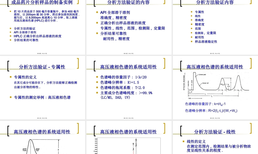 仿制药分析方法与稳定性研究.pptx