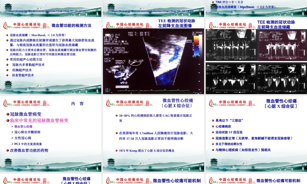 冠状动脉微血管病变.pptx