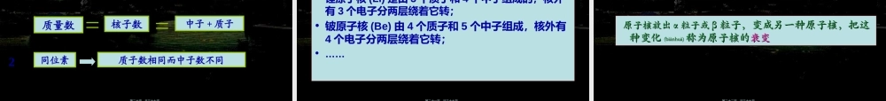 2022年医学专题—原子核的组成、放射性元素的衰变(1).ppt