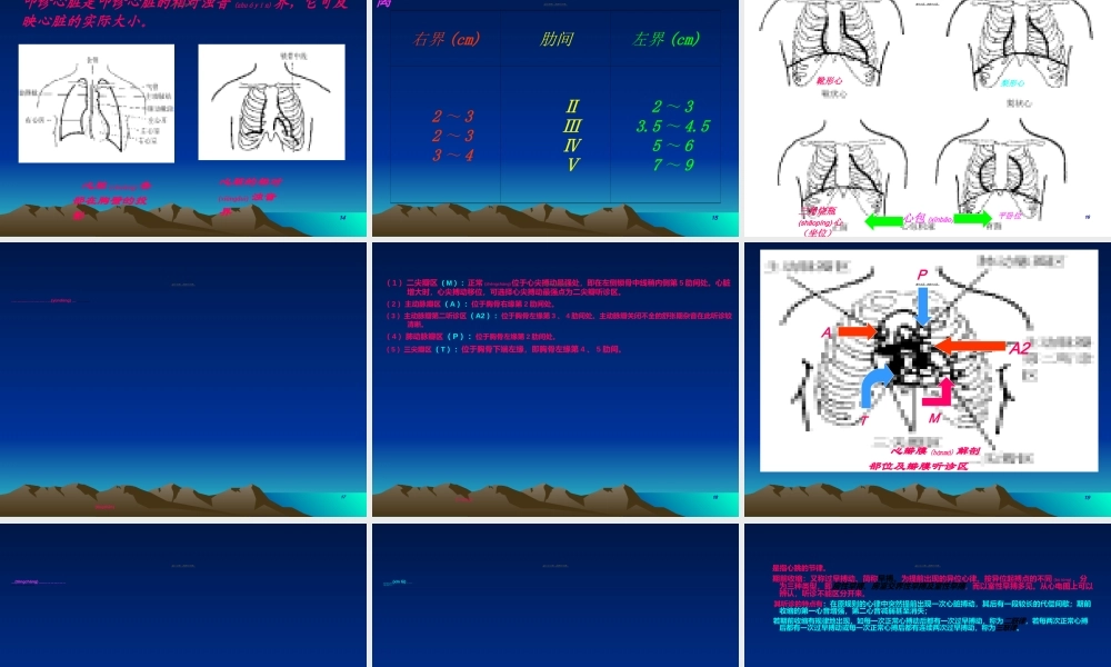 2022年医学专题—《健康评估》心脏检查解读.ppt