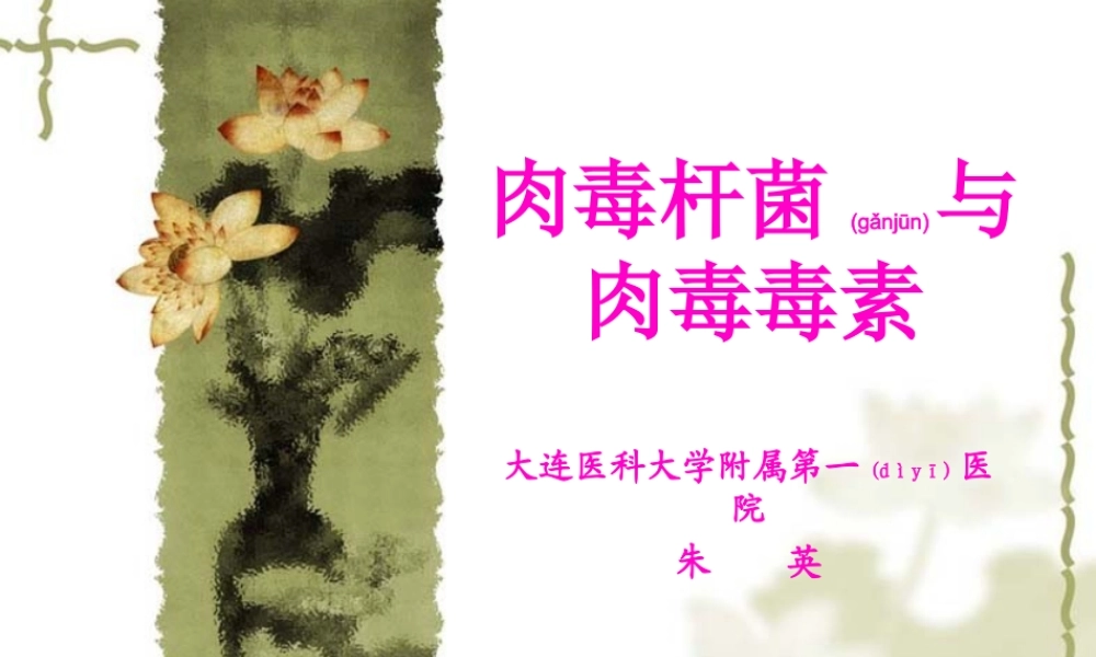 2022年医学专题—肉毒杆菌与肉毒毒素(1).ppt