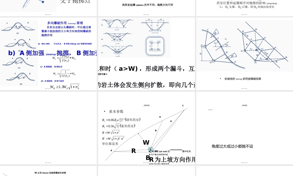 2022年医学专题—凿岩爆破之药室爆破.ppt