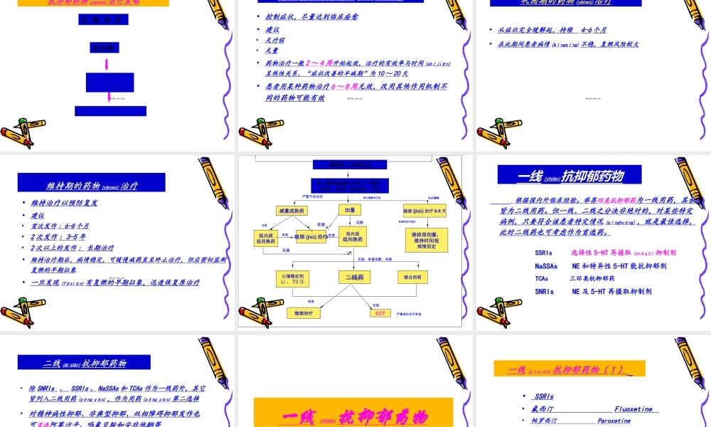 2022年医学专题—中国抑郁障碍防治指南目录(1).ppt