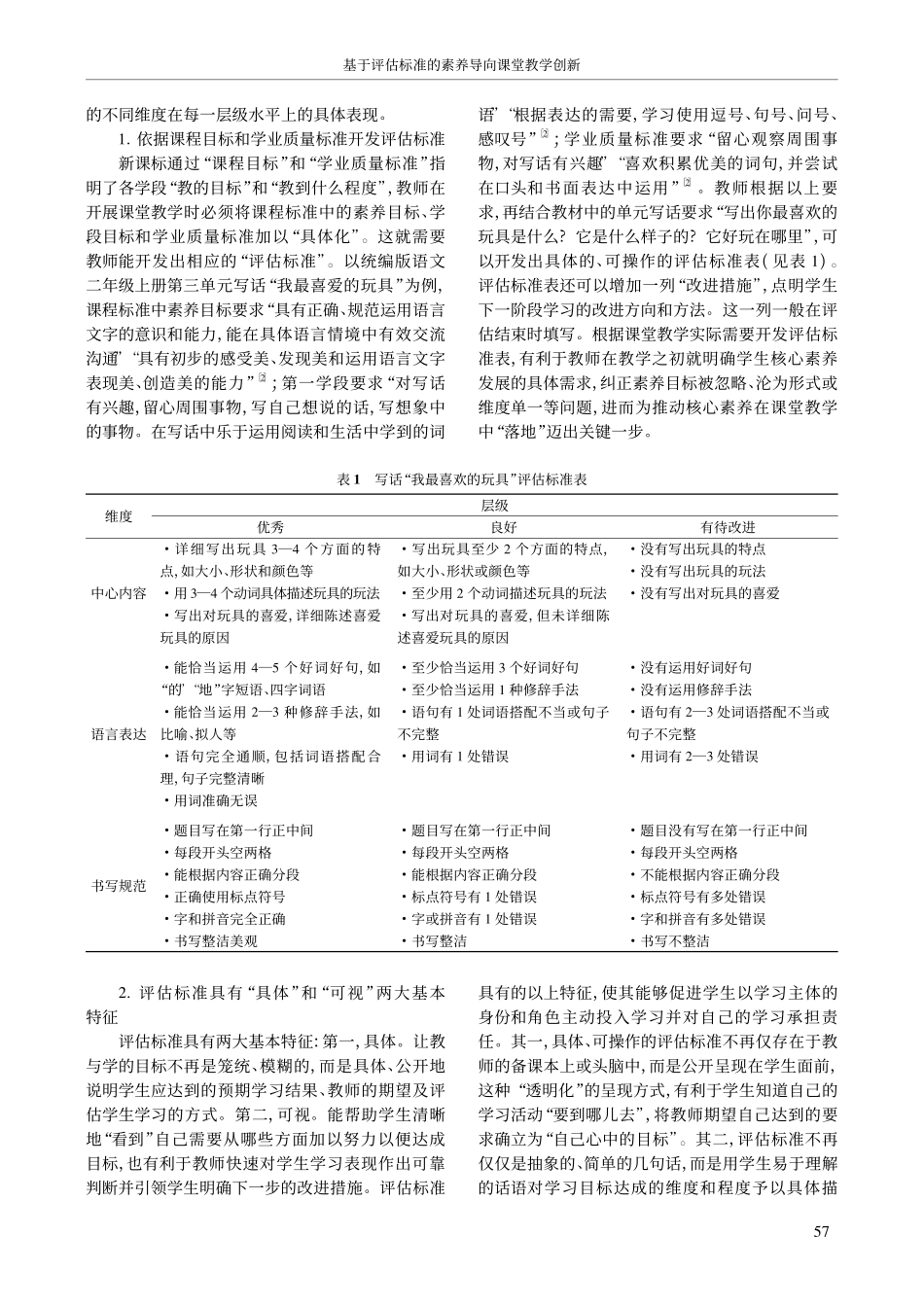 基于评估标准的素养导向课堂教学创新_曾文婕.pdf_第2页