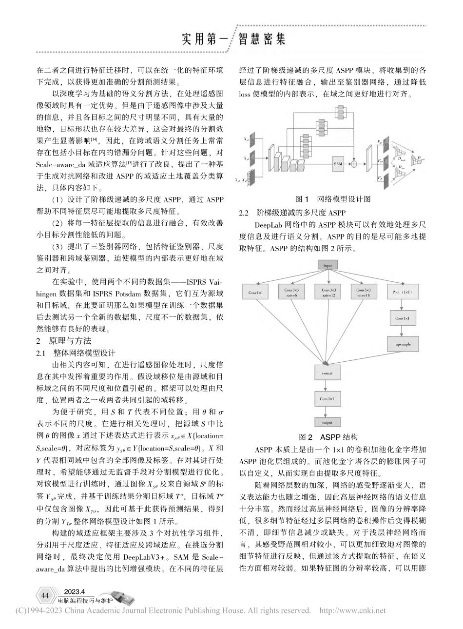 基于改进ASPP的域适应地物分类算法_史册.pdf_第2页