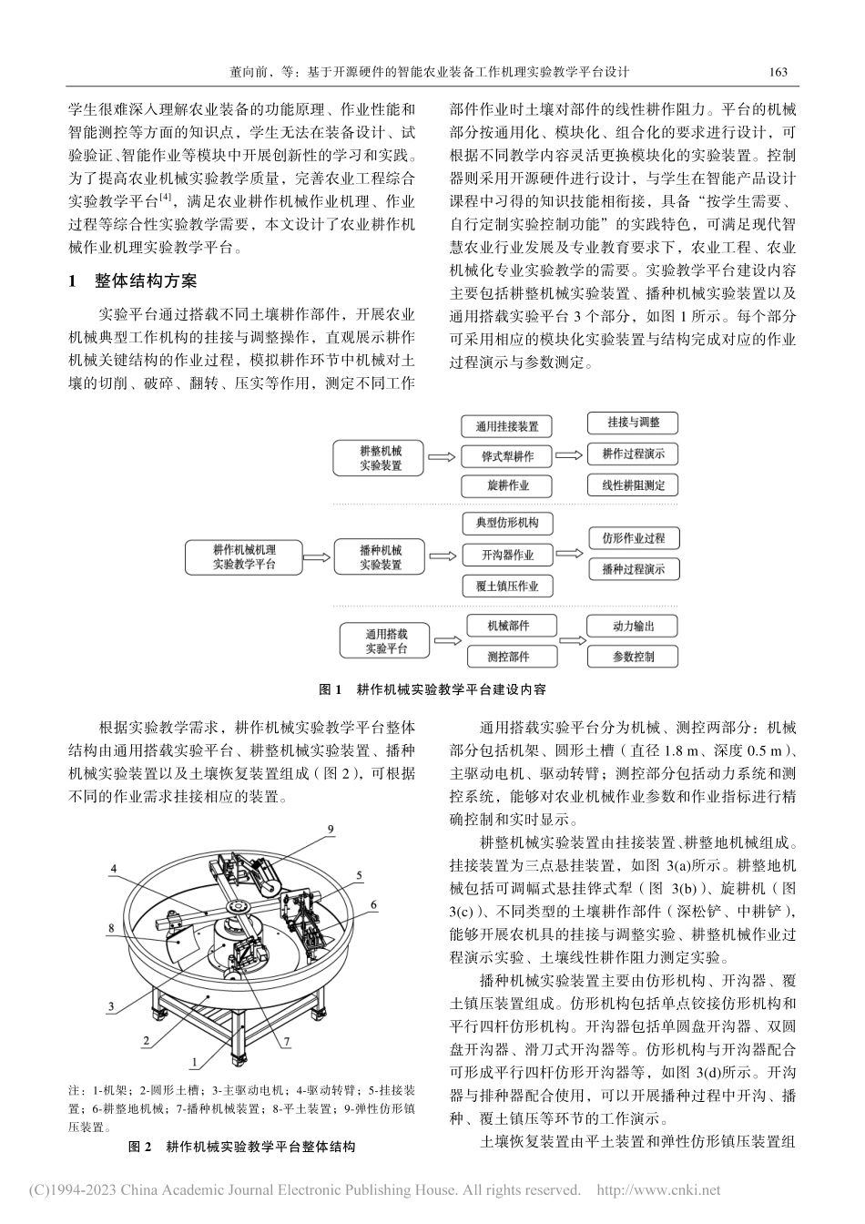 基于开源硬件的智能农业装备工作机理实验教学平台设计_董向前.pdf_第2页