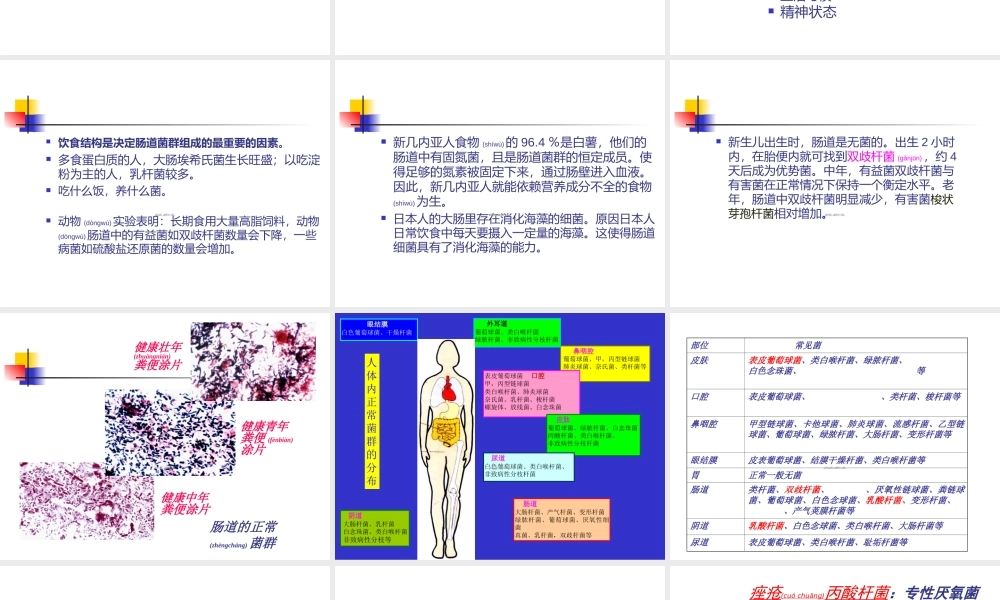 2022年医学专题—人体中的正常菌群概要.ppt