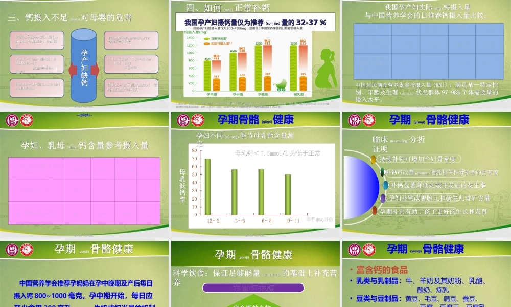 2022年医学专题—关爱母婴骨骼与牙齿健康(一).ppt