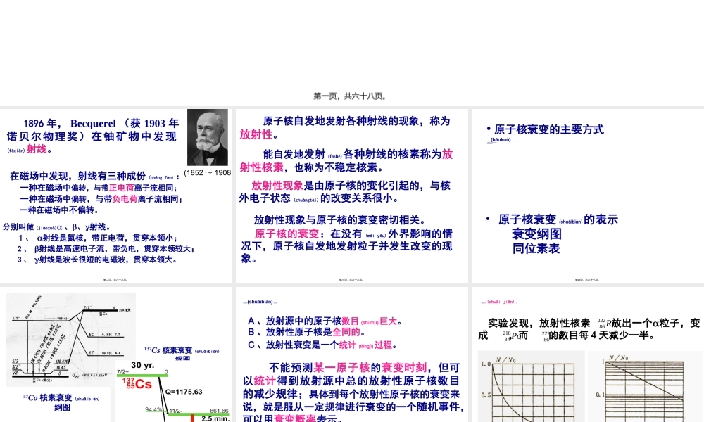 2022年医学专题—放射性与原子核.ppt