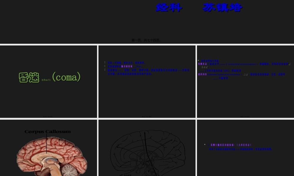 2022年医学专题—昏迷的诊治与植物人、脑死亡.ppt