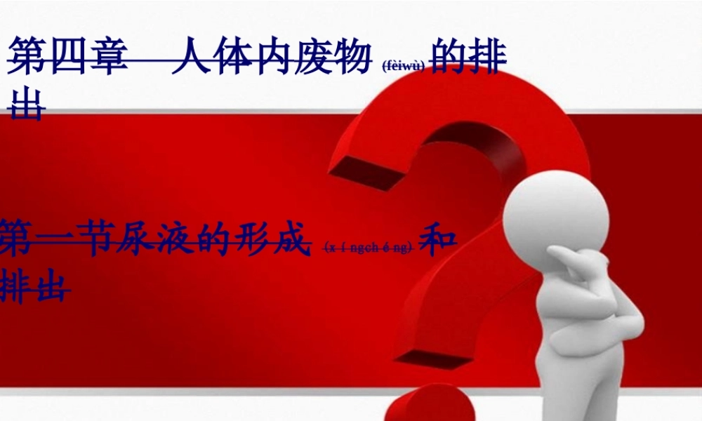 2022年医学专题—第一节尿液的形成和排出++PPT45.ppt