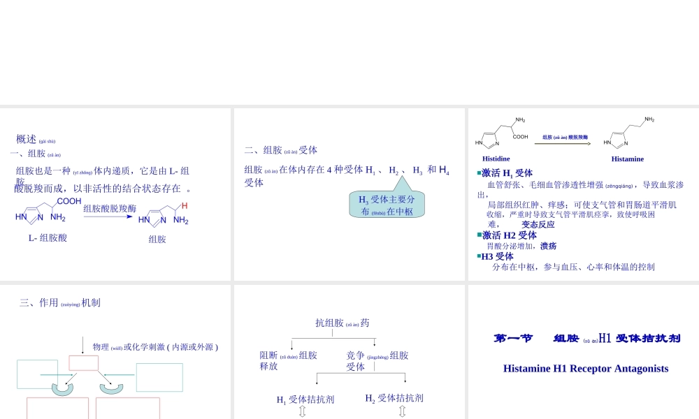 2022年医学专题—第九章抗过敏药和抗溃疡药.ppt