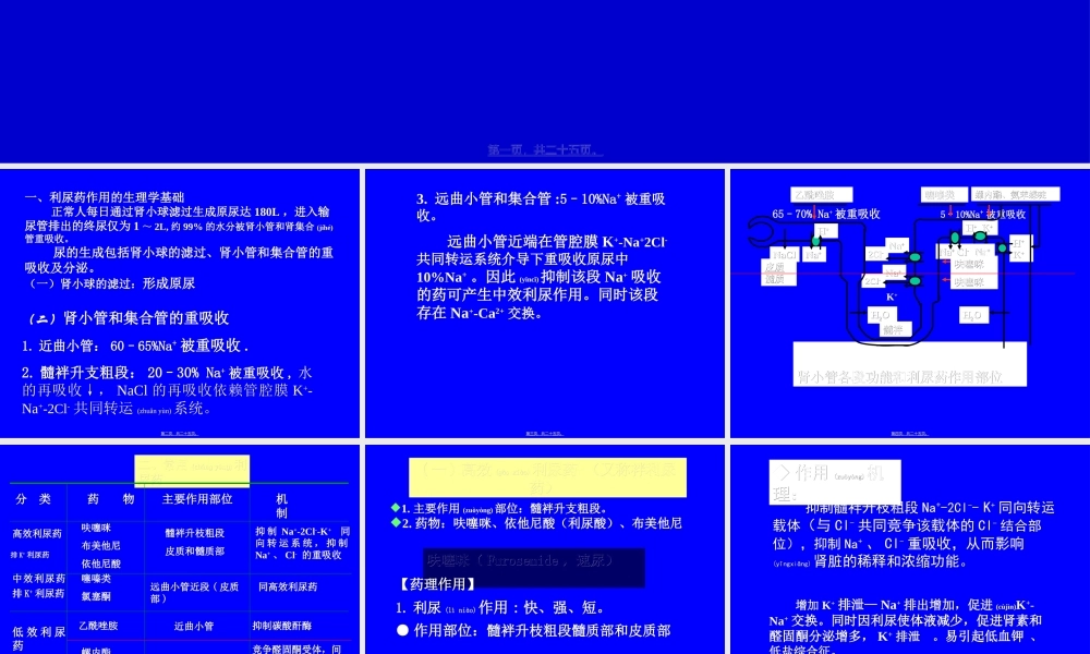 2022年医学专题—第二十四章---利尿药及脱水药.ppt