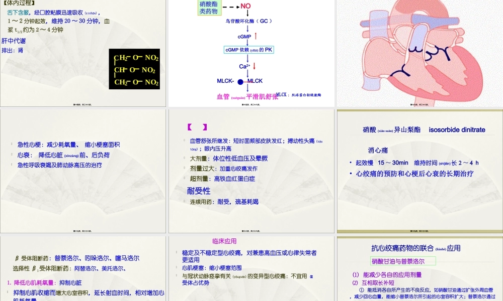 2022年医学专题—第二十四章抗心绞痛药.ppt